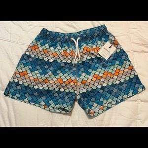 Kennedy Board shorts merman mermaid. Size L. New w Tags